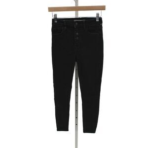 Hidden Women Skinny Ankle Jeans Black High Rise Button Fly Size 25